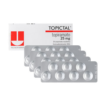 Topictal Topiramato 25 mg Tecnofarma Caja x 28 Comprimidos  