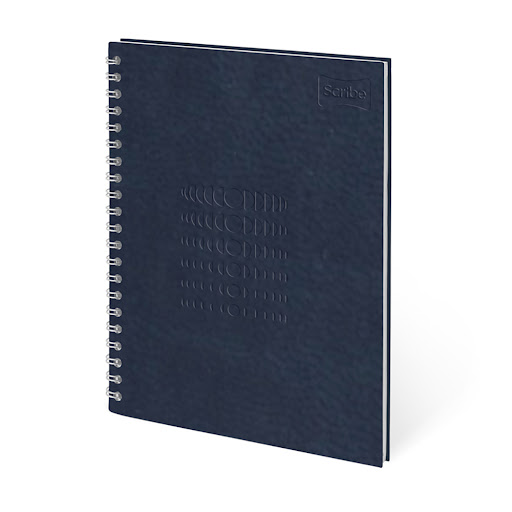 Cuaderno Scribe Argollado Cuero Cuadriculado 160 Hojas x 1 und