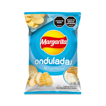 Pasabocas Margarita Papas Fritas Onduladas Mayonesa x 105 gr  