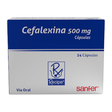 Cefalexina 500 mg Recipe Caja x 24 Cápsulas  
