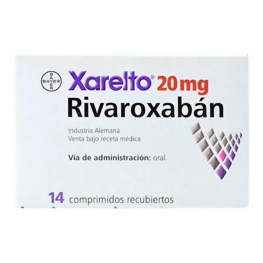 Xarelto Rivaroxabán 20 mg Bayer Caja x 14 Comprimidos