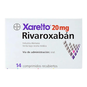 Xarelto Rivaroxabán 20 mg Bayer Caja x 14 Comprimidos  
