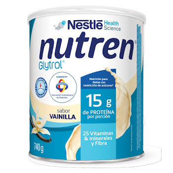 Nutren Glytrol Polvo Vainilla Tarro x 740 gr  