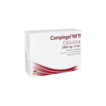 Complegel NF Citicolina 1000mg/4ml Siegfried Caja X 5 Ampollas  