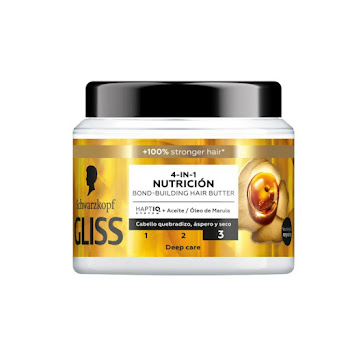 Tratamiento Schwarzkopf Gliss 4 En 1 Nutrición Pote x 400 ml  