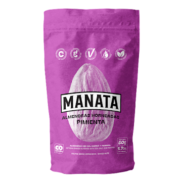 Almendras Horneadas   Manata Pimienta Paquete x 50 gr  