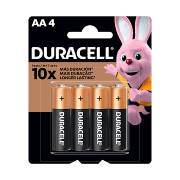 Pilas Duracell AA Blister x 4 und  