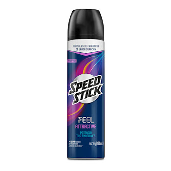 Desodorante Hombre Speed Stick Feel Attractive Aerosol x 91 gr  