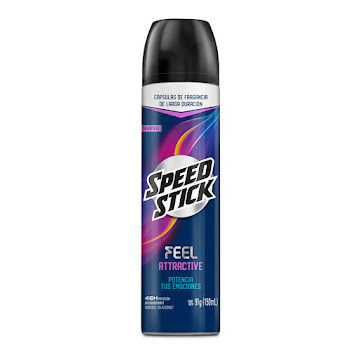 Desodorante Hombre Speed Stick Feel Attractive Aerosol x 91 gr  