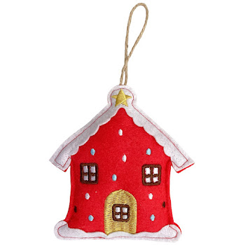 Adorno Navideño De Casa/Arbol Para Colgar Diseño Surtido x 1 und   