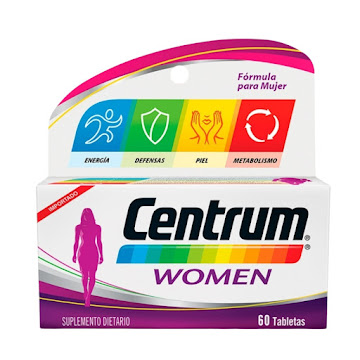 Centrum Women Multivitamínico, mujeres entre 18 y 49 años X 60 tabs  