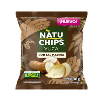 Chips De Yuca Natuchips Con Sal Marina Bolsa x 38 gr  