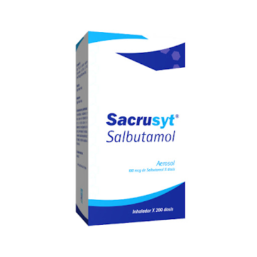Sacrusyt Salbutamol 100 mcg Inhalador Faes Farma x 200 dosis  