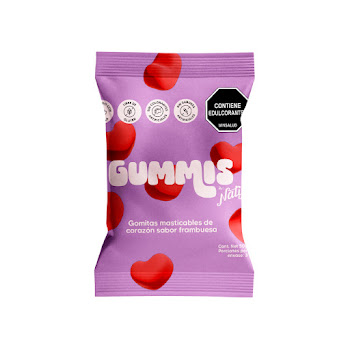Gomitas Gummis Corazones Sabor Frambuesa x 30 gr  