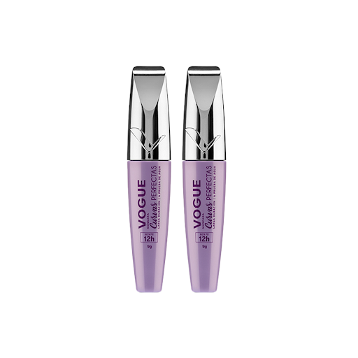 Combo Pestañina Vogue Curvas Perfectas a Prueba de Agua Negro 9g Pack x 2 und