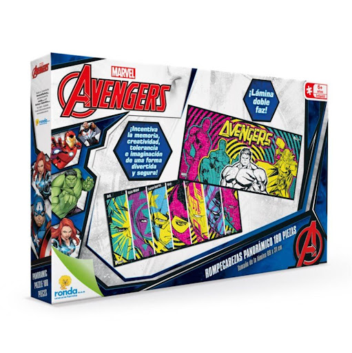Juegos de mesa Rompecabezas X 180 Pzas Avengers Ronda Ronda Caja x 1 Diviértete armando y desarmando nuestro rompecabezas, doble faz, con estas dos increíbles imágenes en una sola lamina.