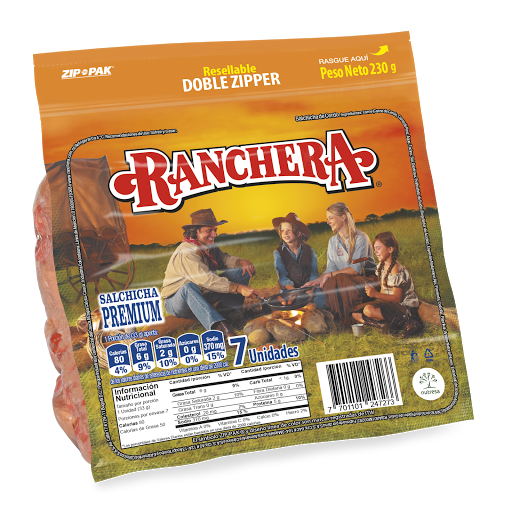 Salchicha Ranchera Premium 230 gr x 7 und