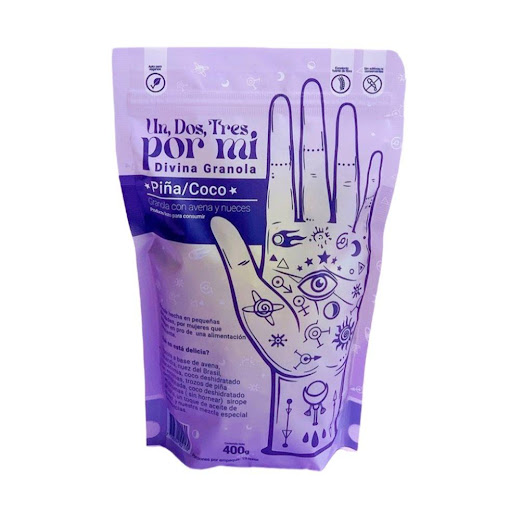 Granola de Piña y Coco Un, dos, tres por mi Doypack x 400gr 