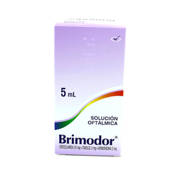 **Brimodor Solución Oftlálmica x 5ml Dorzolamida Brimonidina Timolol  