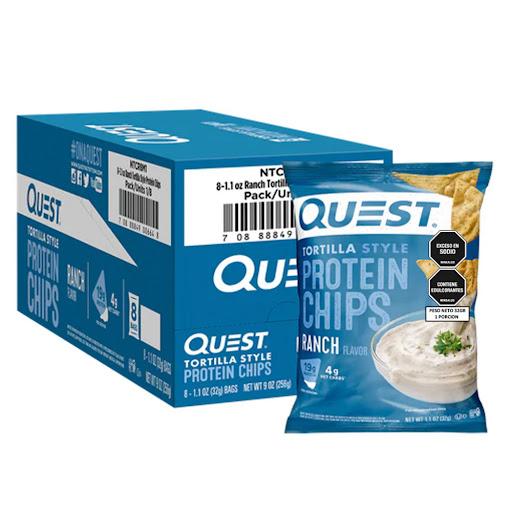 tortillas de proteina ranch QUEST NUTRITION bolsa x 1 tortillas de RANCH, crocantes y deliciosas, ideales para wraps, tacos y comidas saludables, altas en proteina, bajas en carbohidrato y perfectas para apoyar tu estilo de vida activo