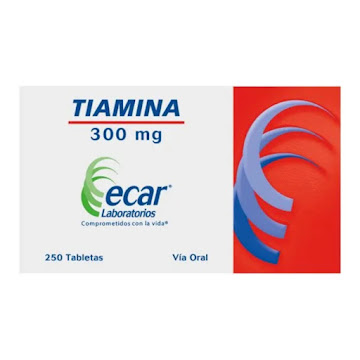 Tiamina 300 mg Ecar Caja   x 30 Tabletas  