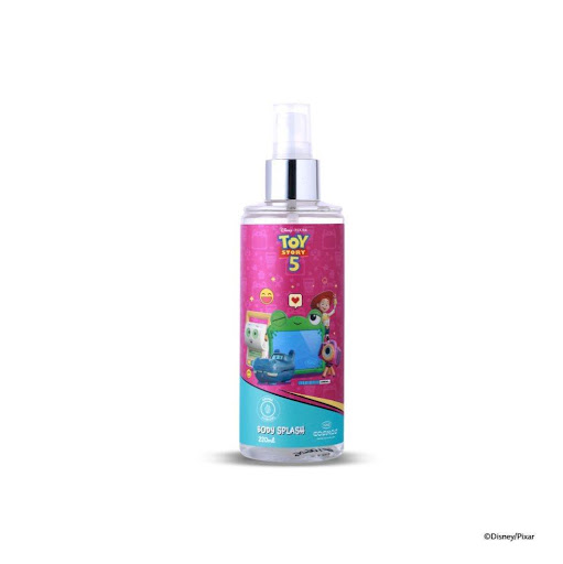 Splash Corporal Niñas Toy Story CMS Cosmos Frasco de 220ML x 1 ¡Frescura y diversión para acompañar cada aventura! Su fragancia suave y encantadora perfuma delicadamente la piel sin dejar sensación pegajosa.

Ideal para usar después del baño o en cualquier moment