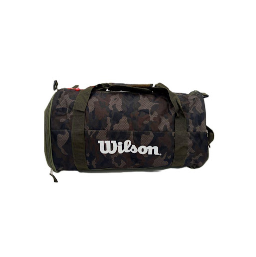 Bolso De Viaje Wilson Camo Unisex (Gris) Wilson Papeleta x 1 Modelo: Wilson Camo UnisexUn bolso ideal para llevar todo lo que necesitas al momento de viajar, ir al Gym o tu lugar preferido.?CARACTERÍSTICAS?- Marca: Wilson.- Modelo: Camo Unisex.- Composición: 10