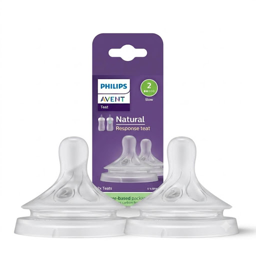 Tetina Avent Natural Response con Válvula Anticólicos Flujo 2 1m+ x 2 und