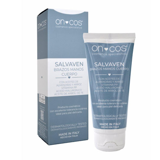 Oncos Salvaven x 100ml  Oncos Salvaven  Caja x 100ml Oncos Salvaven brazos, manos, cuerpo x 100 ml con ingredientes naturales, excelente tolerancia cutánea, ideal para piel delicada. Emulsión cosmética de hidratación profunda. Aplicar el producto sobre 