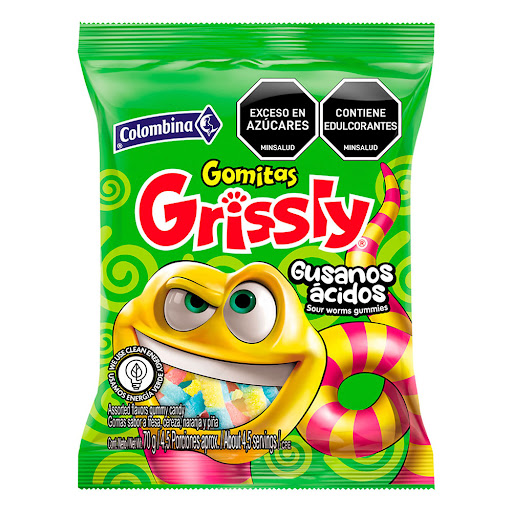 Gomitas Grissly   Colombina Gusanos x 72g