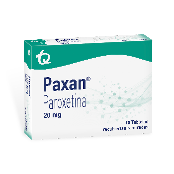 Paxan Paroxetina 20 mg Tecnoquímicas Caja x 10 Tabletas  