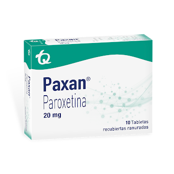 Paxan Paroxetina 20 mg Tecnoquímicas Caja x 10 Tabletas  