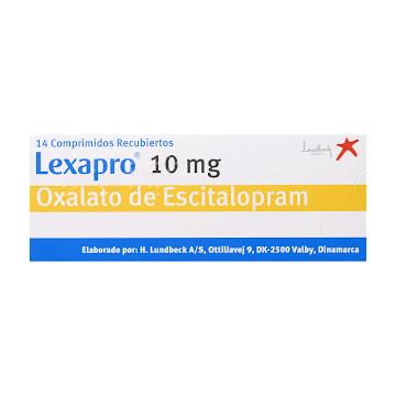 Lexapro Escitalopram 10 mg Suiphar Caja x 14 Comprimidos  