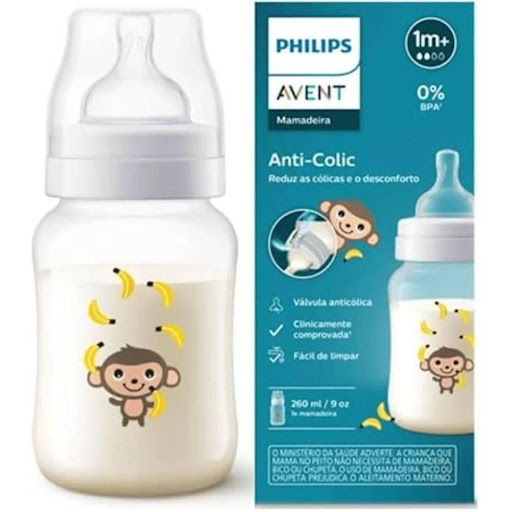 Tetero Válvula Anticólicos Changuito 9 Oz Philips Avent Caja x 1