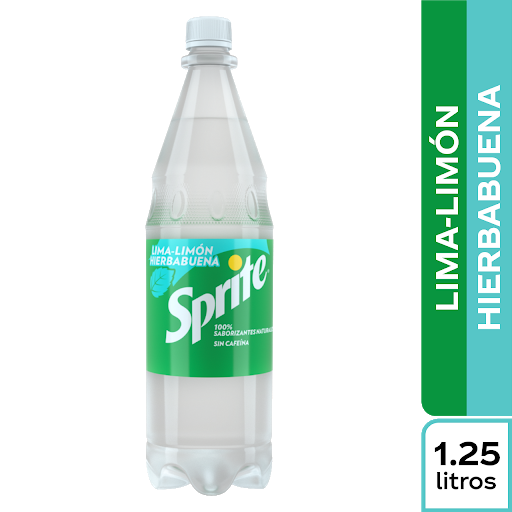 Gaseosa Sprite Hierbabuena Pet x 1.25 lt