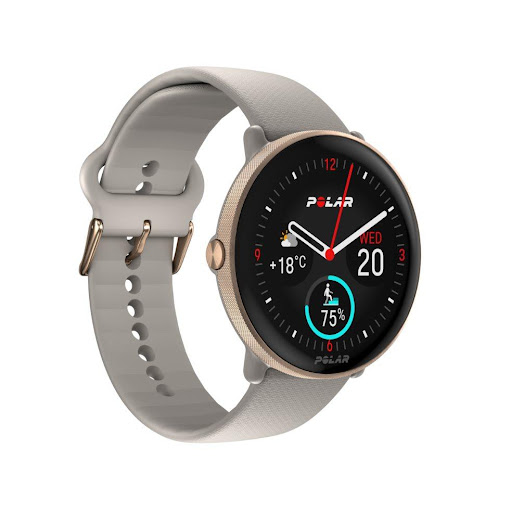 POLAR IGNITE 3 GREIGE/GOLD S-L POLAR Caja x 1 El Polar Ignite 3 Black es un reloj fitness con pantalla AMOLED, GPS y monitor de frecuencia cardíaca, ideal para entrenamiento y bienestar.