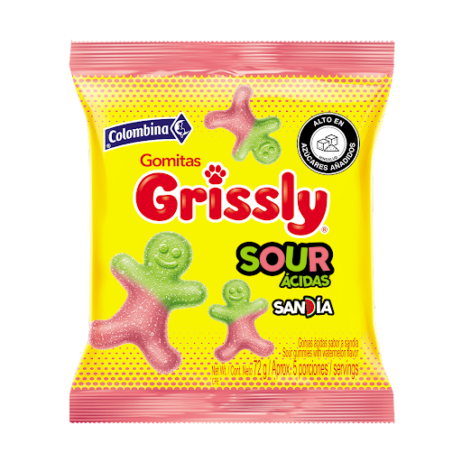 Gomas Grissly Sandía   Ácida x 72 gr