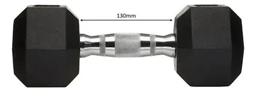 Mancuerna Pesa K6 Hexagonal Encauchetada 25kg K6 FITNESS CAJA x 1 undefined