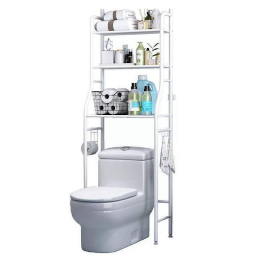Organizador y Tendedero Portátil para Baño y Ahorra Espacio GENERICO Unidad x 1 Estante de baño organizador, su material es metal. Estante ideal para organizar su baño. Colocar una estantería sobre el inodoro puede que sea la opción estéticamente más bonito, práctico, sobre todo 