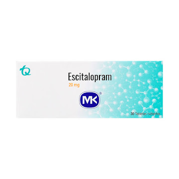 Escitalopram 20 mg MK Caja x 30 Tabletas  