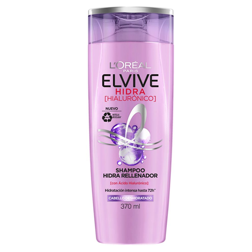 Shampoo Loreal Elvive Hidra Hialurónico Frasco x 370 ml