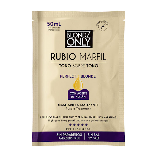 Mascarilla Blondz Only Matizante Rubio Marfil Sachet x 50 ml