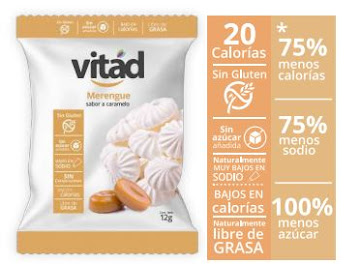 Merengue Sin Azúcar Vitad Sabor Caramelo x 12 gr undefined