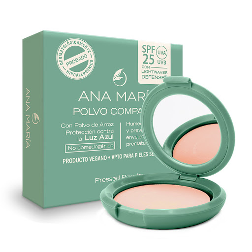 Polvo Compacto Ana María Spf 25 Natural x 15 gr