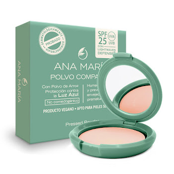 Polvo Compacto Ana María Spf 25 Natural x 15 gr  