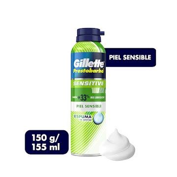 **Espuma De Afeitar Gillette Prestobarba Sensitive X 150g                 