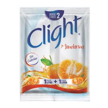 Refresco En Polvo Clight Sabor A Mandarina x 14 gr  