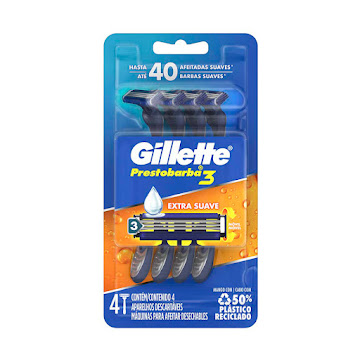 Cuchilla de Afeitar Gillette Prestobarba 3 Blíster x 4 und  