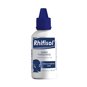 Rhifisol Suero Fisiológico Cloruro de Sodio 0.9% Gerco Frasco x 30 ml  