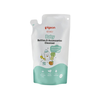 Limpiador De Teteros Y Accesorios Pigeon Biodegradable Bolsa x 450 ml  